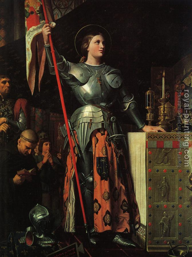 Jean Auguste Dominique Ingres : Joan of Arc on Corronation of Charles VII in the Cathedral of Reims